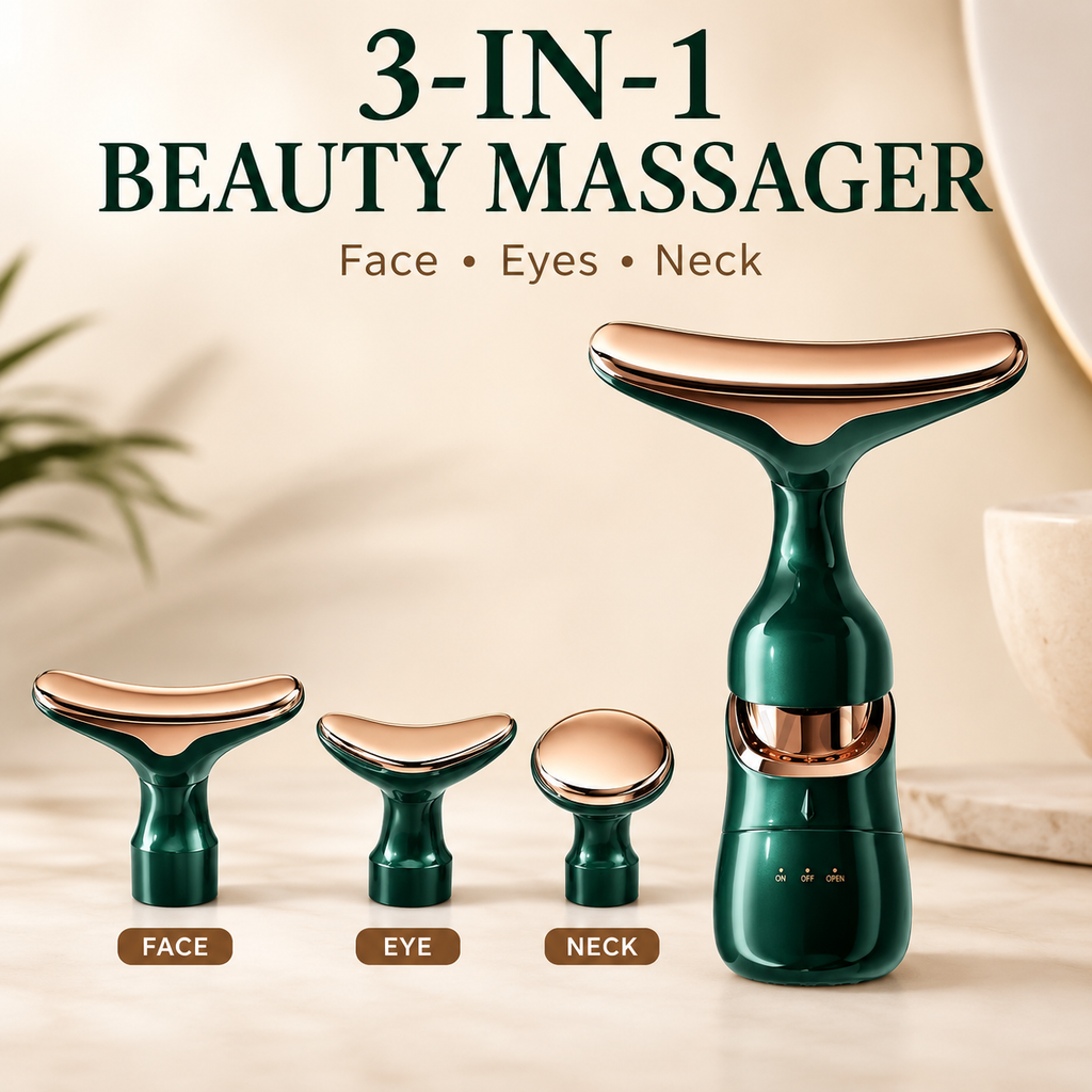 Creovely™ RelaxTouch 3-in-1 Face, Eye & Neck Massager