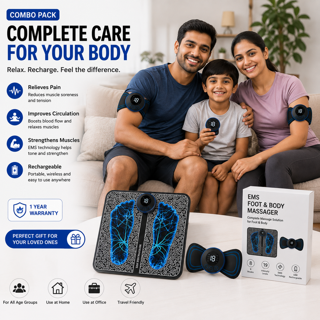 Creovely™ PulseEase EMS Foot & Body Massager