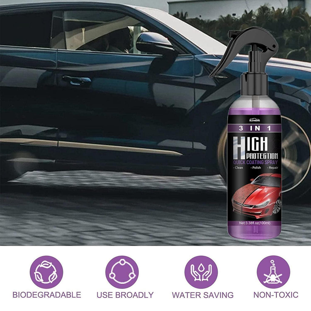 NanoShield™ 3-in-1 Hydrophobic Car Coating Spray (Pack of 2)