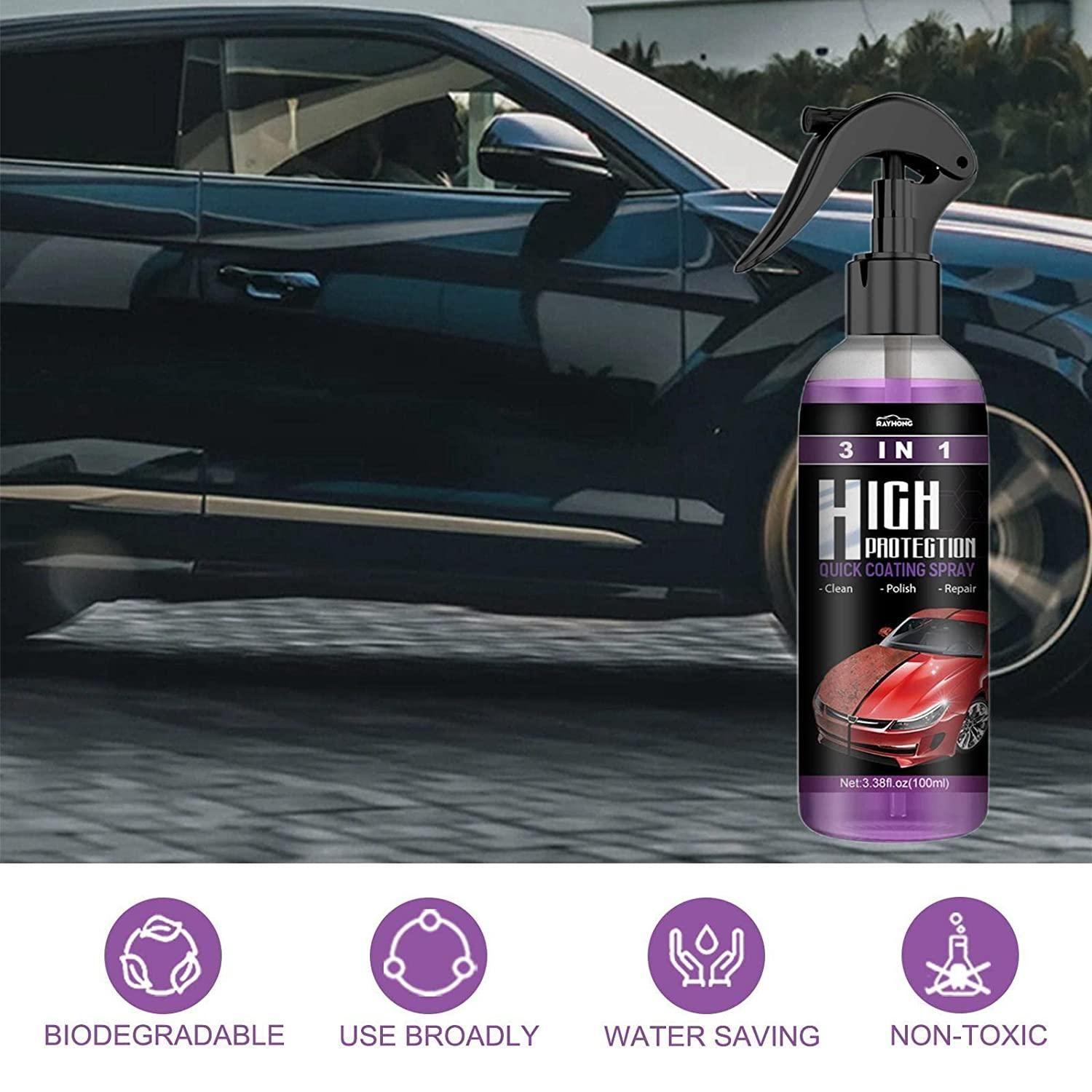 NanoShield™ 3-in-1 Hydrophobic Car Coating Spray (Pack of 2)