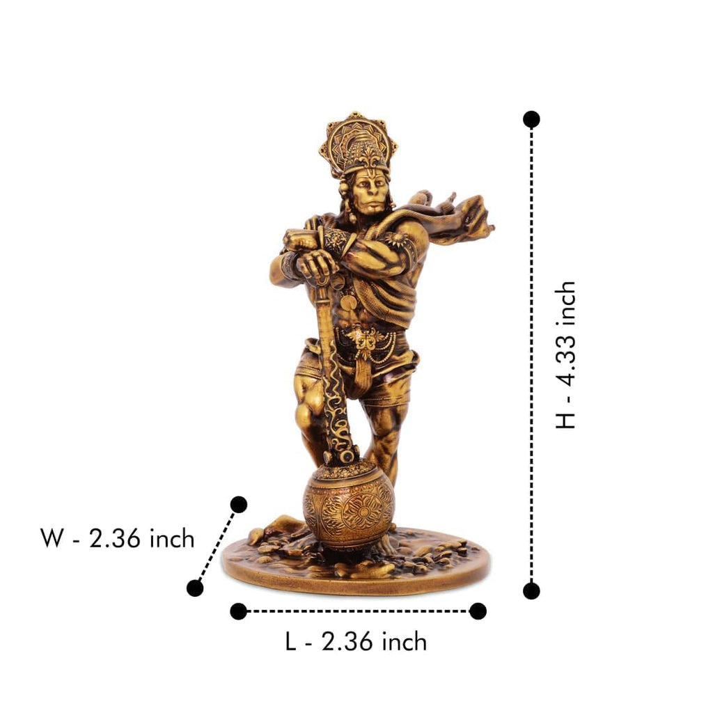 Creovely™ Bajrangbali Dashboard Murti | Premium Hanuman Idol for Car Dashboard, Home & Office