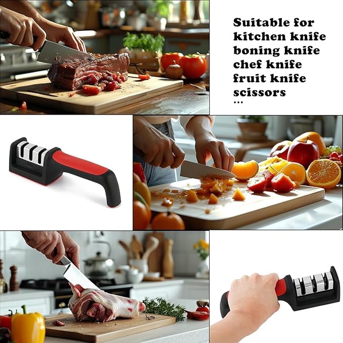Creovely™ 3-Stage Precision Knife Sharpener