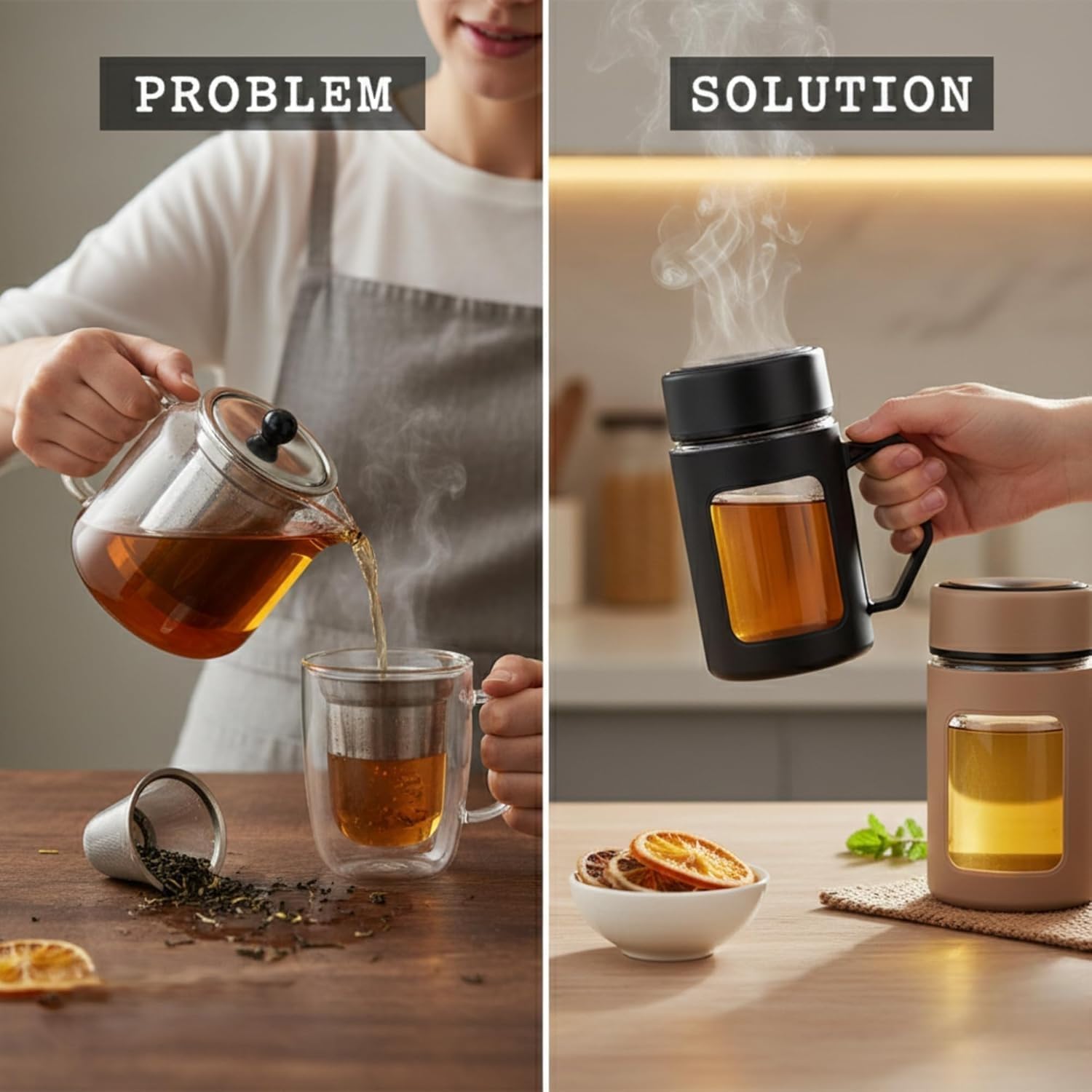 Creovely™ Double Wall Crystal Glass Mug