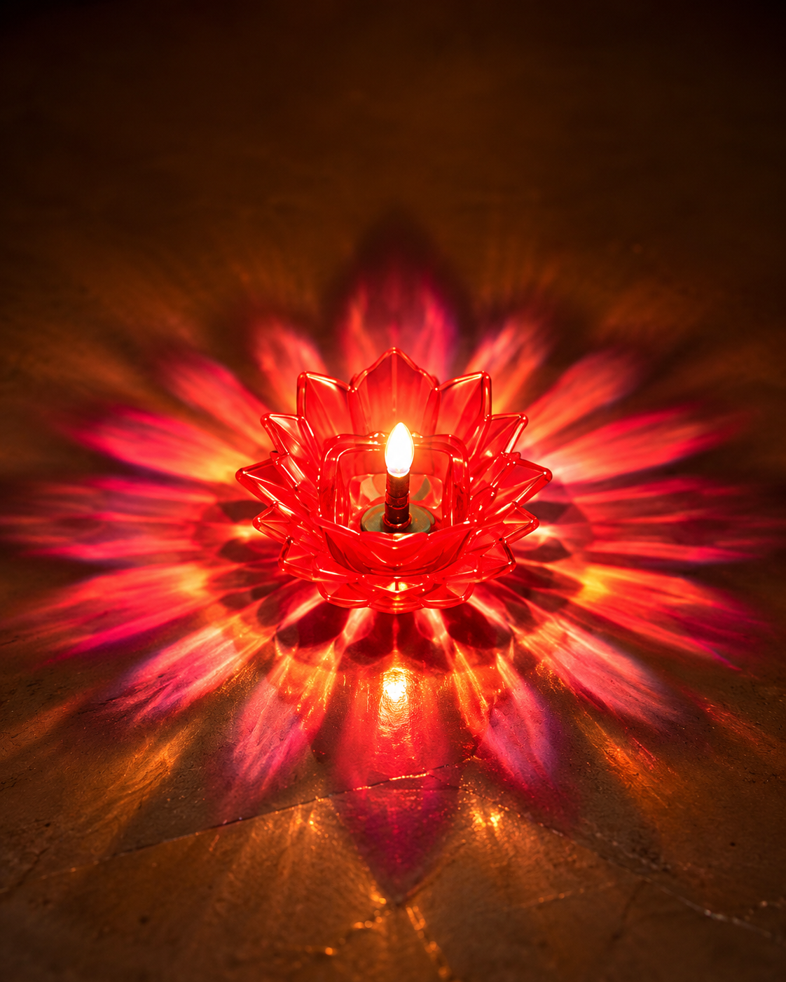 Creovely™ RangJyoti™ Celebration Lights — Water-Activated Lotus Reflection Diyas, Pack of 24