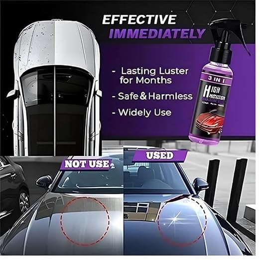 NanoShield™ 3-in-1 Hydrophobic Car Coating Spray (Pack of 2)