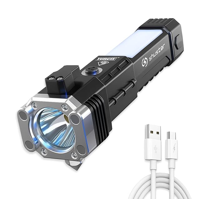 PowerGuard™ 8-in-1 Rechargeable Emergency Flashlight