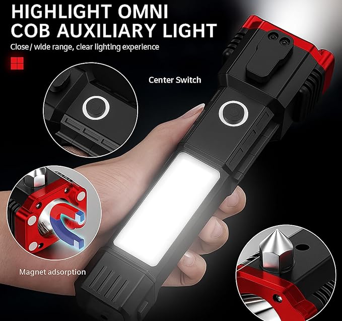 PowerGuard™ 8-in-1 Rechargeable Emergency Flashlight