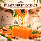 Creovely Papayelle™ Tropical Cleansing Bar — Papaya Extract Soap | Pack of 6