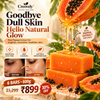 Creovely Papayelle™ Tropical Cleansing Bar — Papaya Extract Soap | Pack of 6