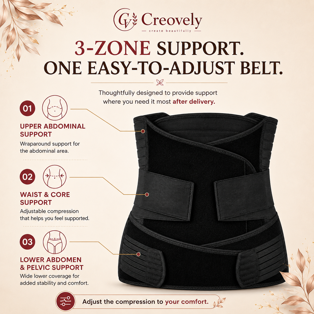 Creovely™ MomCare 3-in-1 After Delivery Support Belt