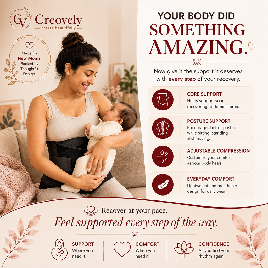 Creovely™ MomCare 3-in-1 After Delivery Support Belt