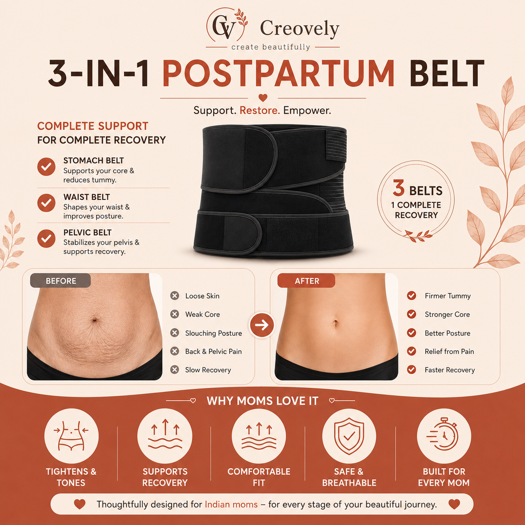 Creovely™ MomCare 3-in-1 After Delivery Support Belt