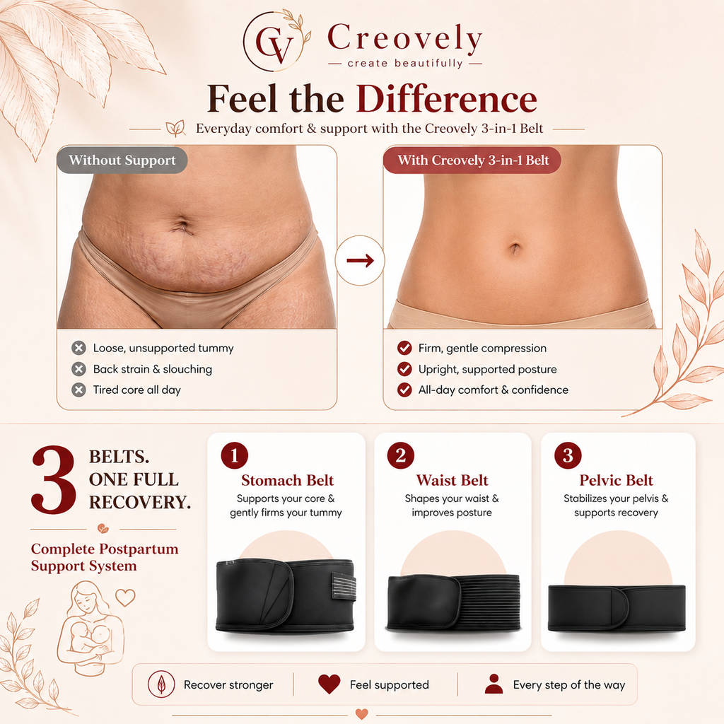 Creovely™ MomCare 3-in-1 After Delivery Support Belt