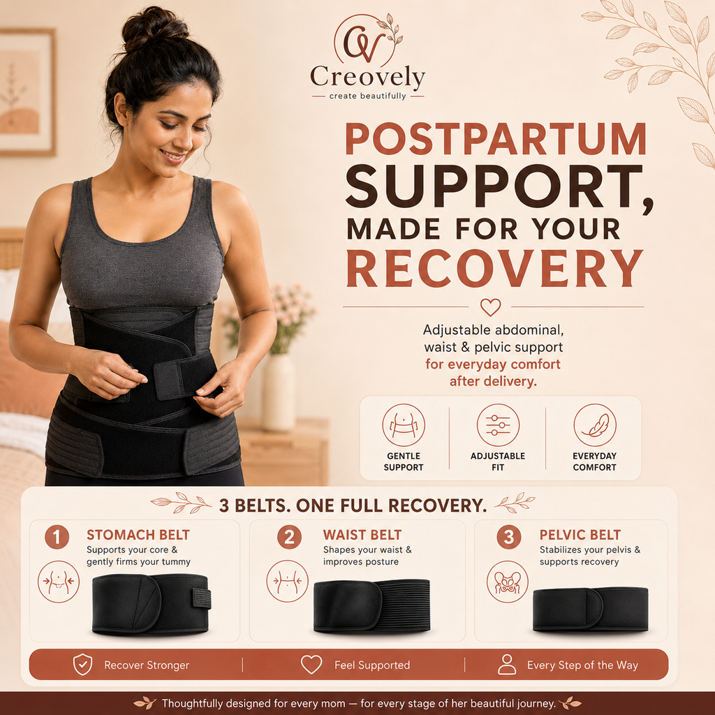 Creovely™ MomCare 3-in-1 After Delivery Support Belt