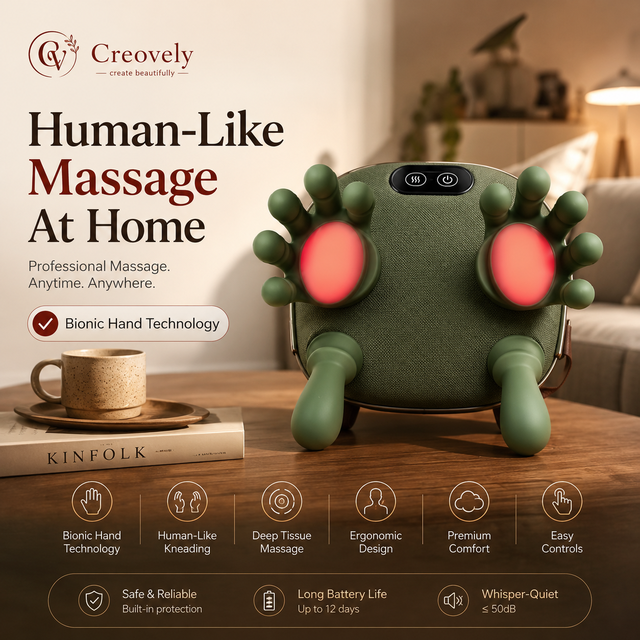 Creovely™ BionicTouch Neck & Shoulder Massager
