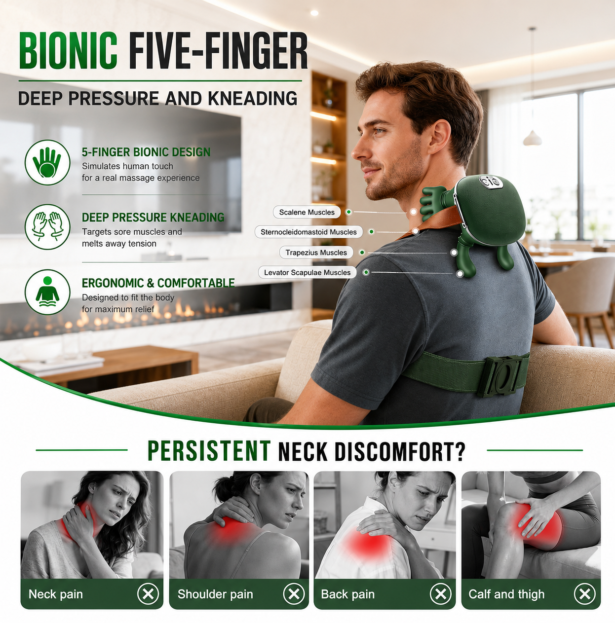 Creovely™ BionicTouch Neck & Shoulder Massager