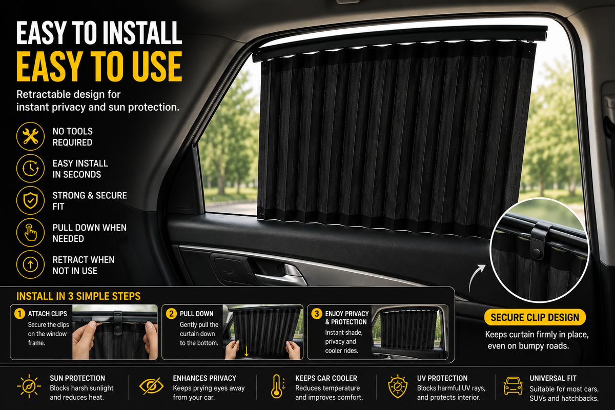 Creovely™ Car Privacy & Sun Protection Kit
