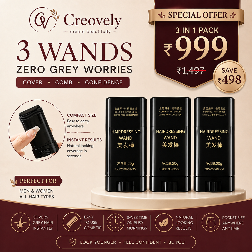 Creovely™ YoungLook™ Hair Colour Comb - Buy 1 Get 2 FREE
