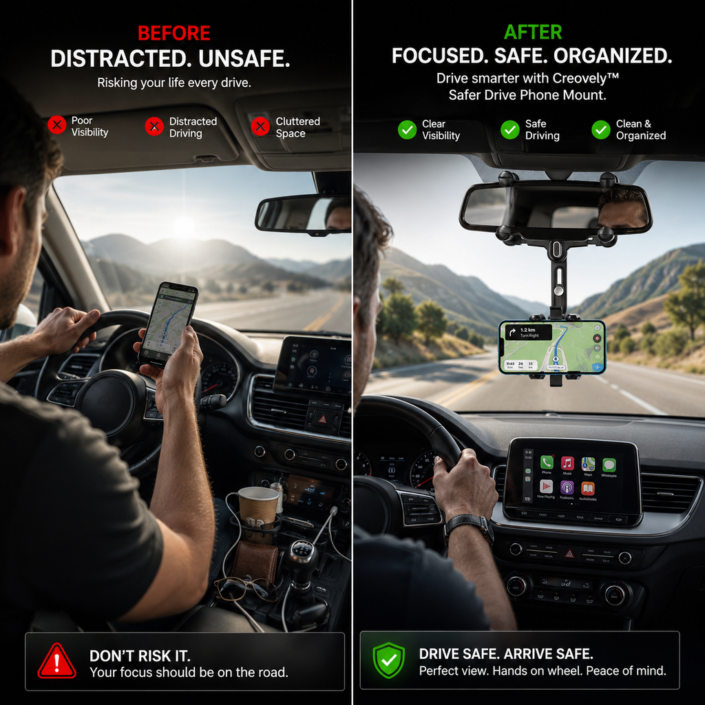 Creovely™ Safer Drive Phone Mount