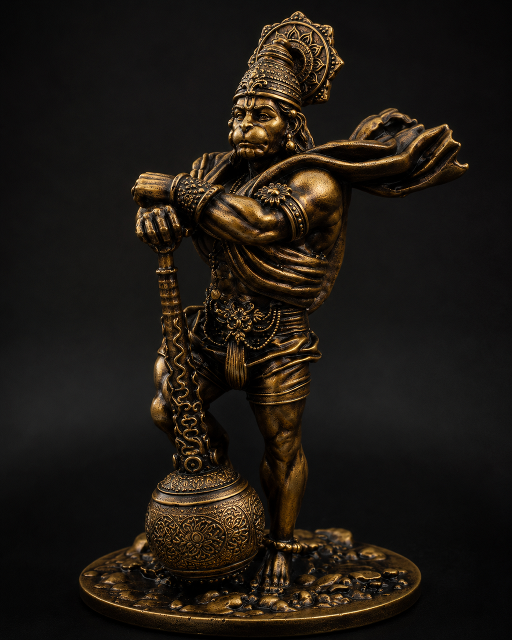 Creovely™ Bajrangbali Dashboard Murti | Premium Hanuman Idol for Car Dashboard, Home & Office