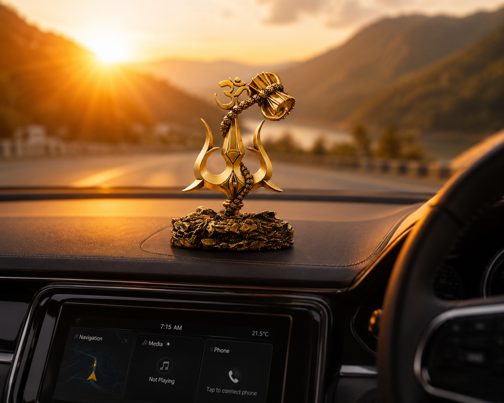 Creovely™ Mahadev Divine Trishul Idol