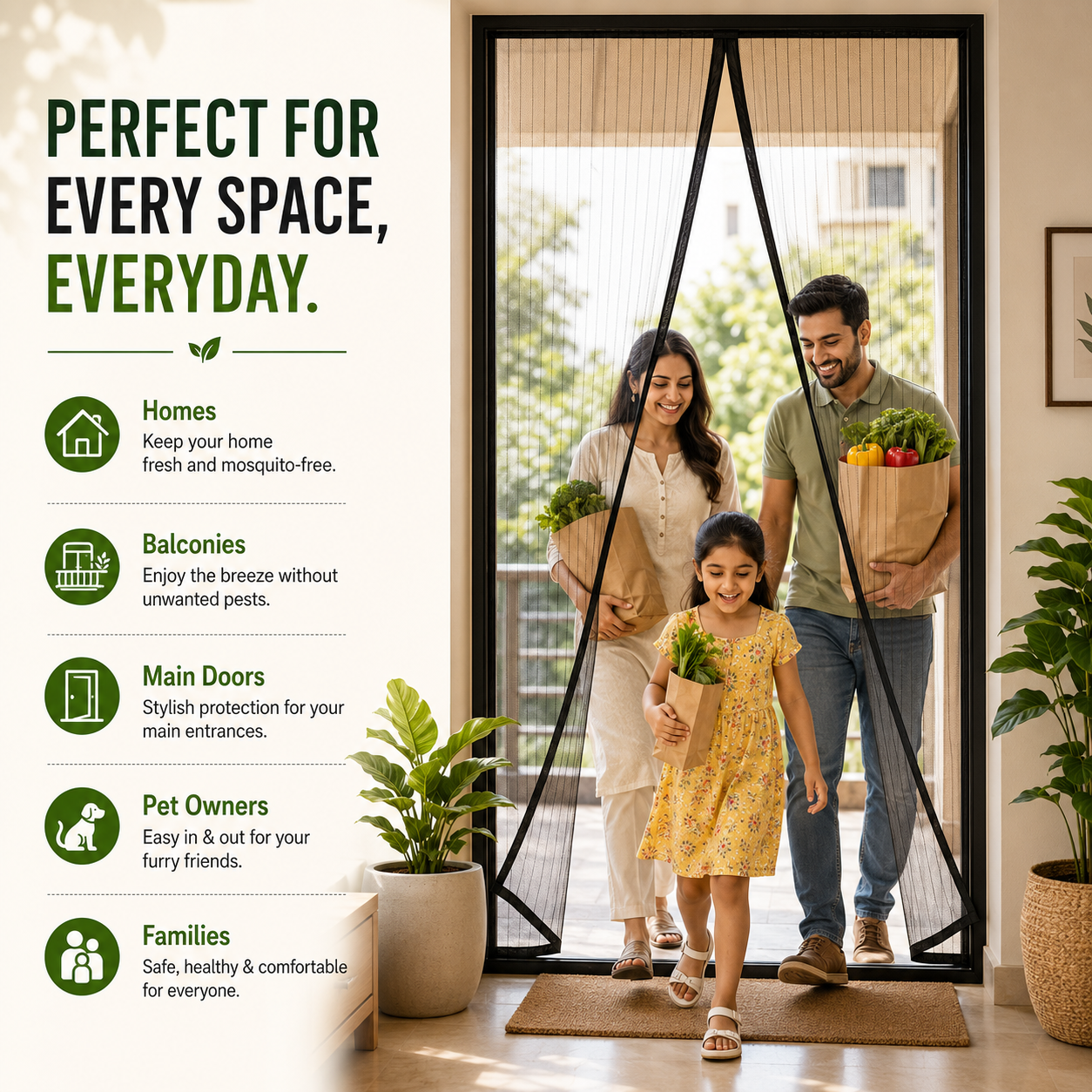 Creovely™ Magnetic Mosquito Protection Net