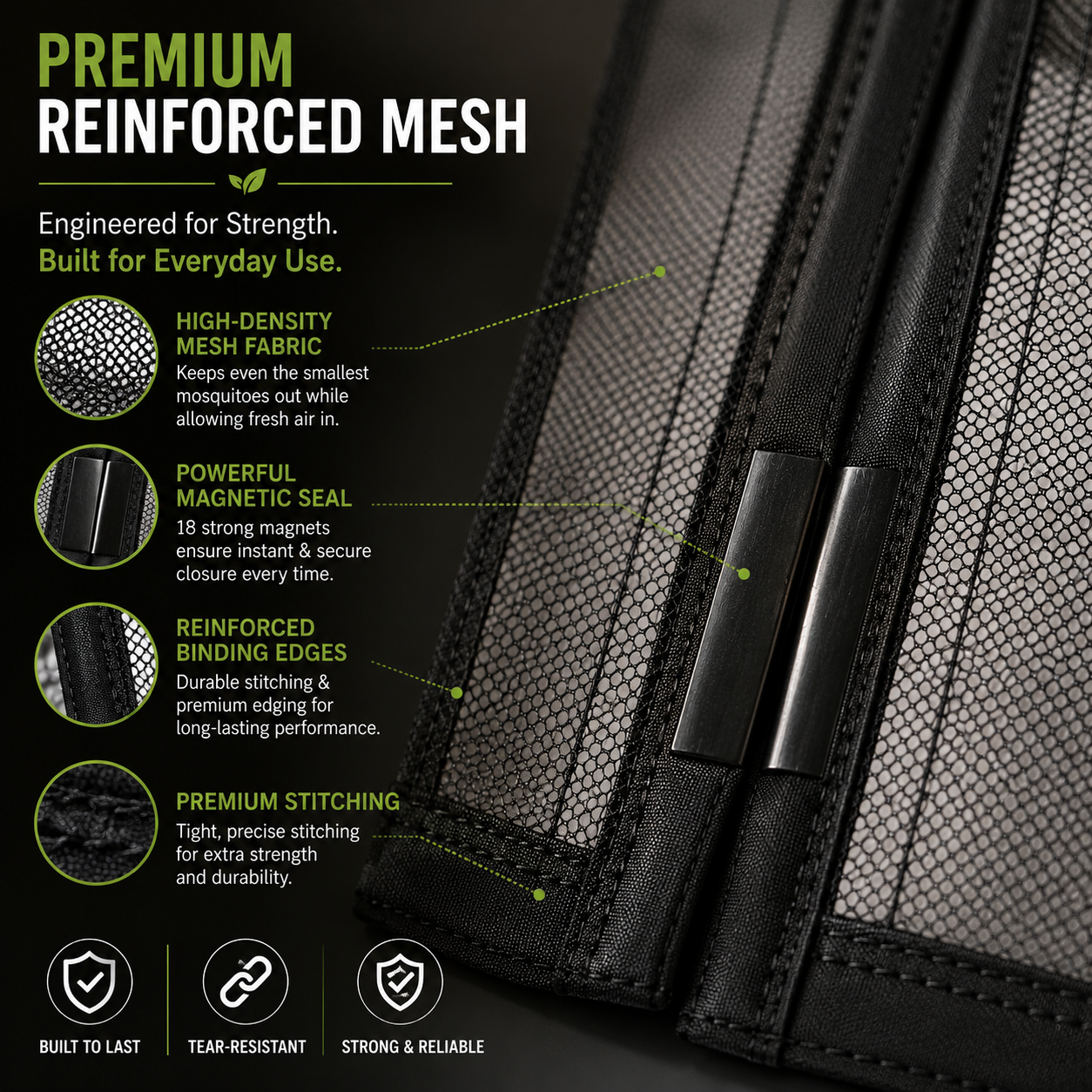 Creovely™ Magnetic Mosquito Protection Net