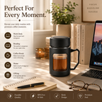 Creovely™ Double Wall Crystal Glass Mug