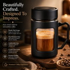 Creovely™ Double Wall Crystal Glass Mug