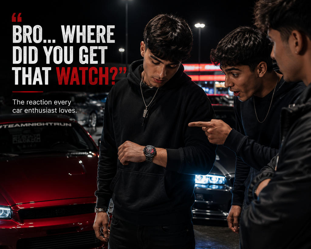 Creovely™ Driver's Signature: Rotating Rim Timepiece