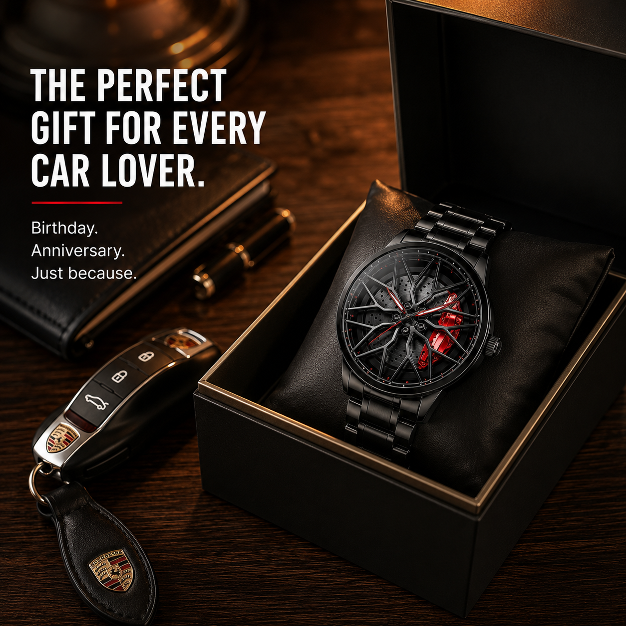 Creovely™ Driver's Signature: Rotating Rim Timepiece