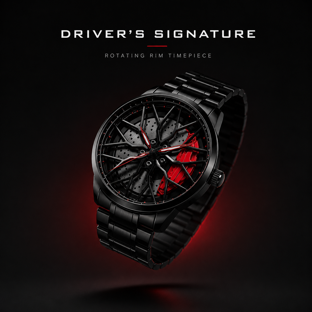 Creovely™ Driver's Signature: Rotating Rim Timepiece