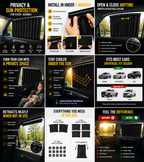Creovely™ Car Privacy & Sun Protection Kit