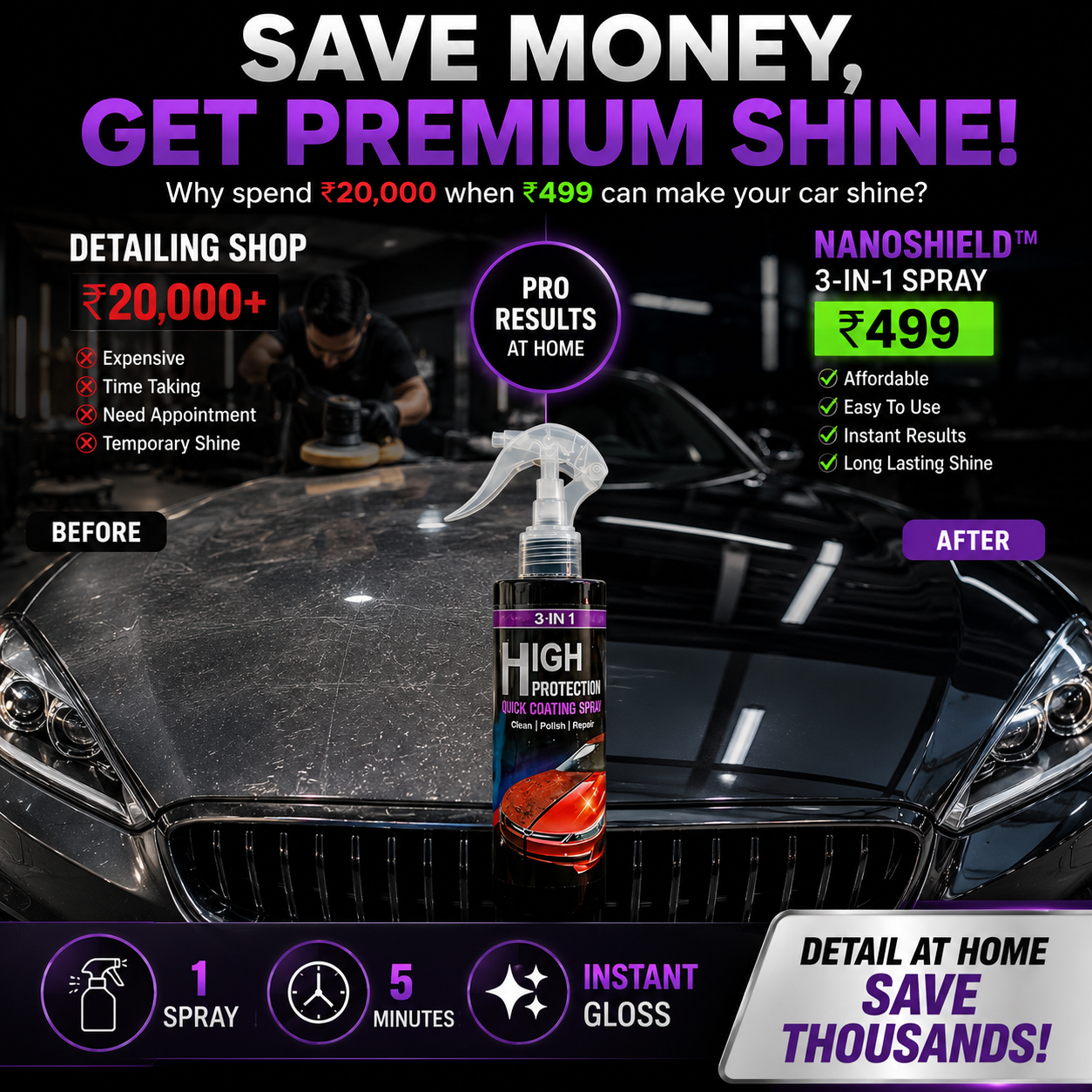 Creovely™ Weekend Car Makeover Kit - Buy 1 Get 1 FREE