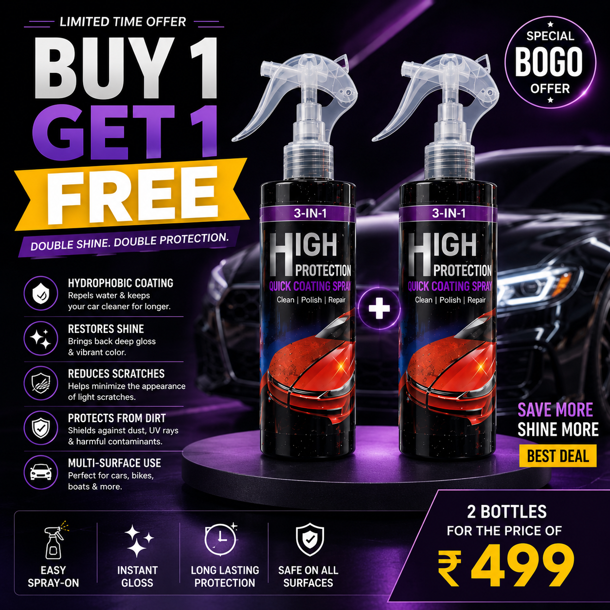 Creovely™ Weekend Car Makeover Kit - Buy 1 Get 1 FREE
