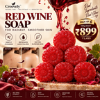 Creovely Rubivane™ Ruby Bath Ritual — Redwine Soap | Pack of 6