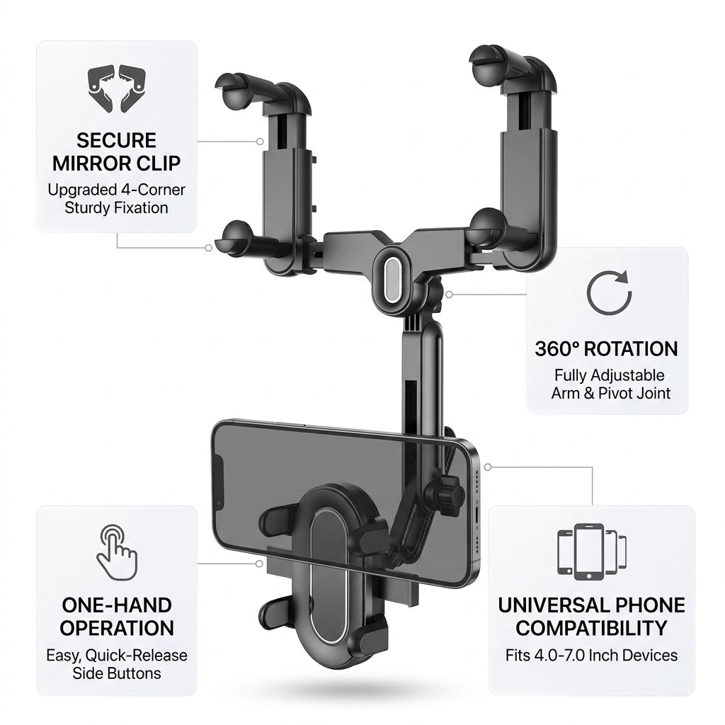 Creovely™ Safer Drive Phone Mount