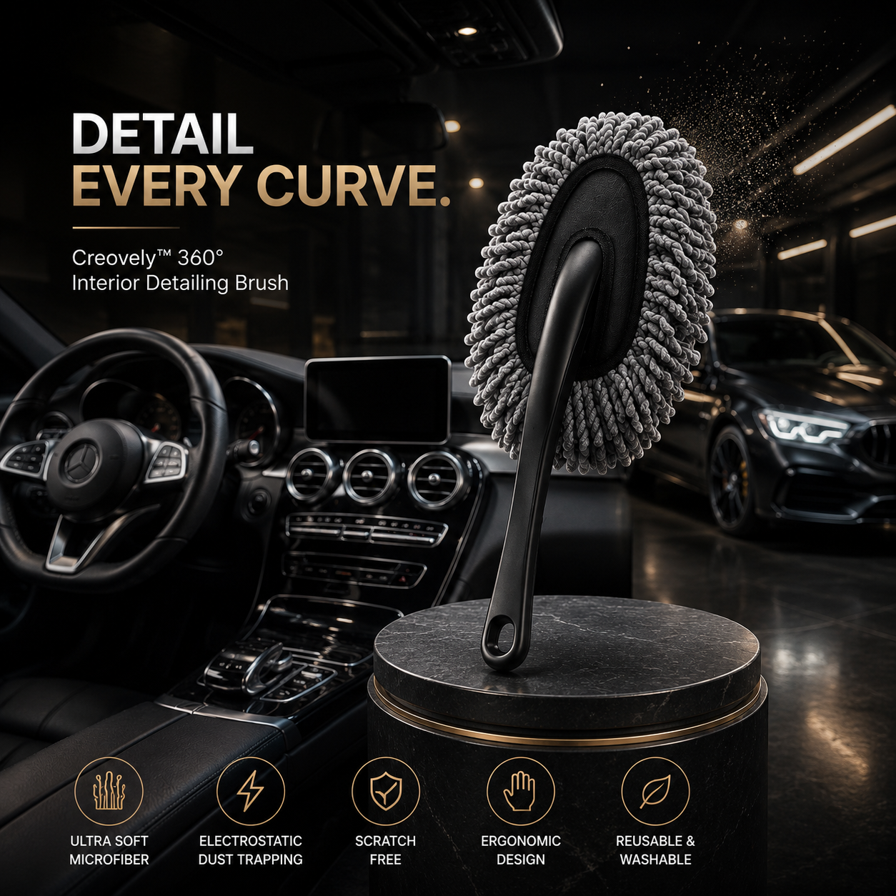 Creovely™ 360° Interior Cleaning Brush