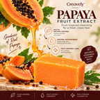 Creovely Papayelle™ Tropical Cleansing Bar — Papaya Extract Soap | Pack of 6