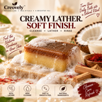 Creovely GoldenVeil™ Handmade Cleansing Bar — Saffron & Sandalwood | Pack of 2