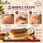 Creovely GoldenVeil™ Handmade Cleansing Bar — Saffron & Sandalwood | Pack of 2