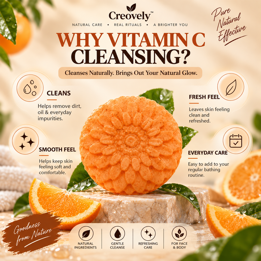 Creovely Citrivelle™ Vitamin C Cleansing Bar — Flash Wash | Pack of 6