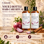 Creovely RootMuse™ Botanical Hair Cleanse — Red Onion, Rosemary & Cinnamon Shampoo | Pack of 2