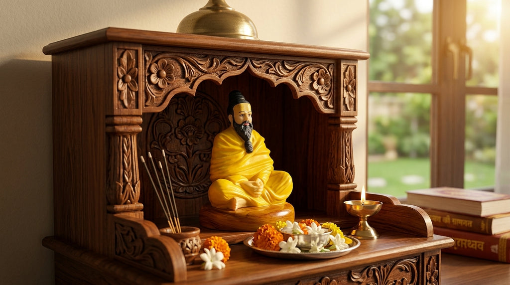 Creovely™ Premanand Maharaj Divine Idol | Premium Spiritual Idol for Home, Temple, Office & Car Dashboard