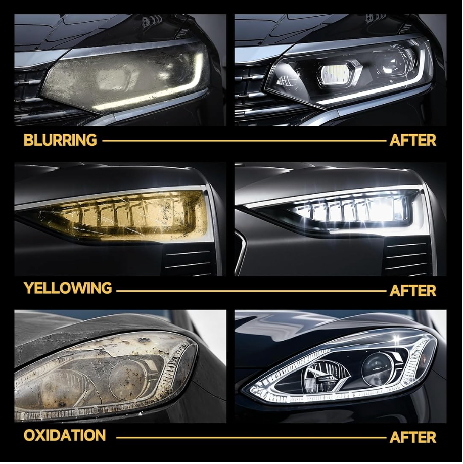 HeadlightRestore™ Car Headlight Restoration Kit (Pack of 2)