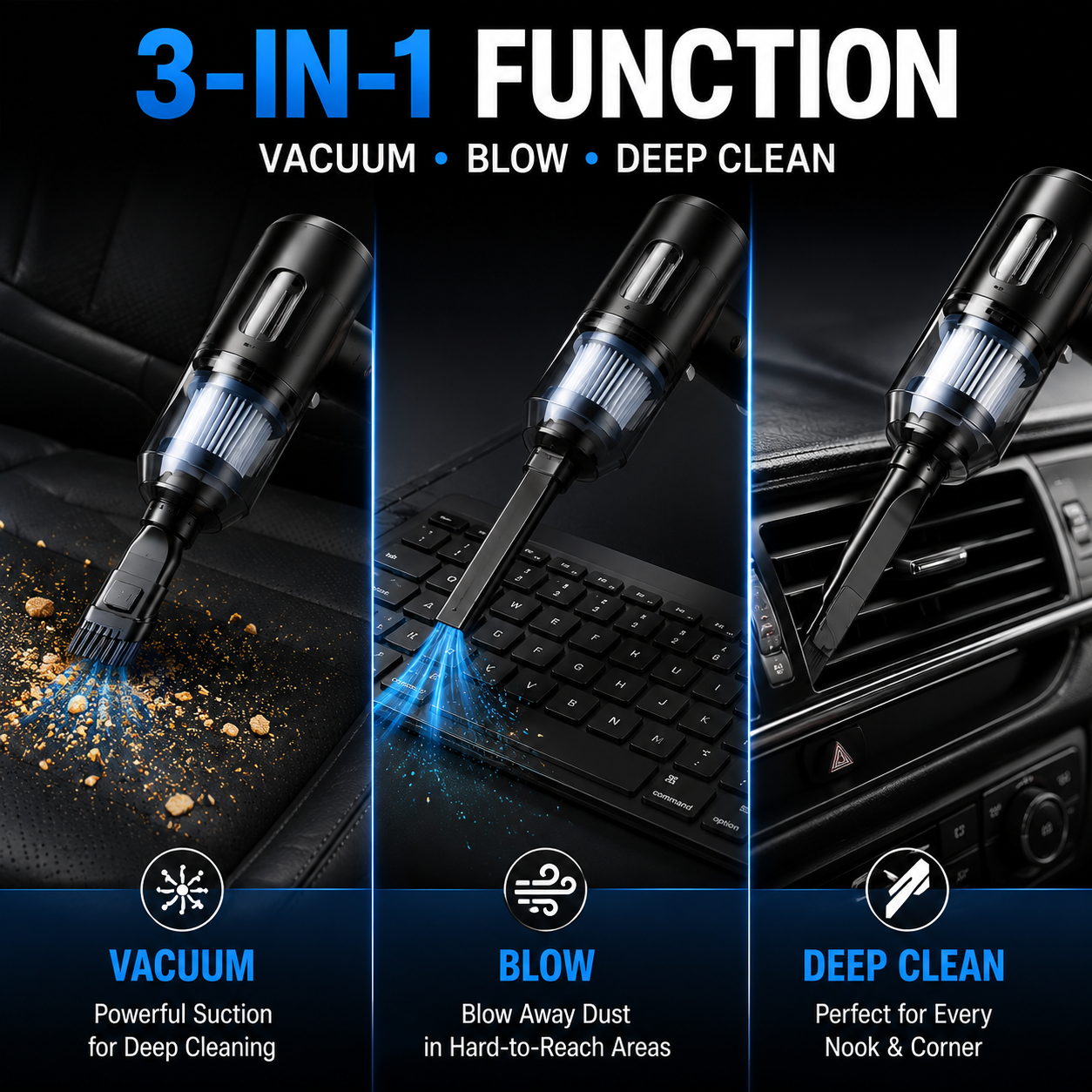 Creovely™ 3-in-1 TurboVac Pro