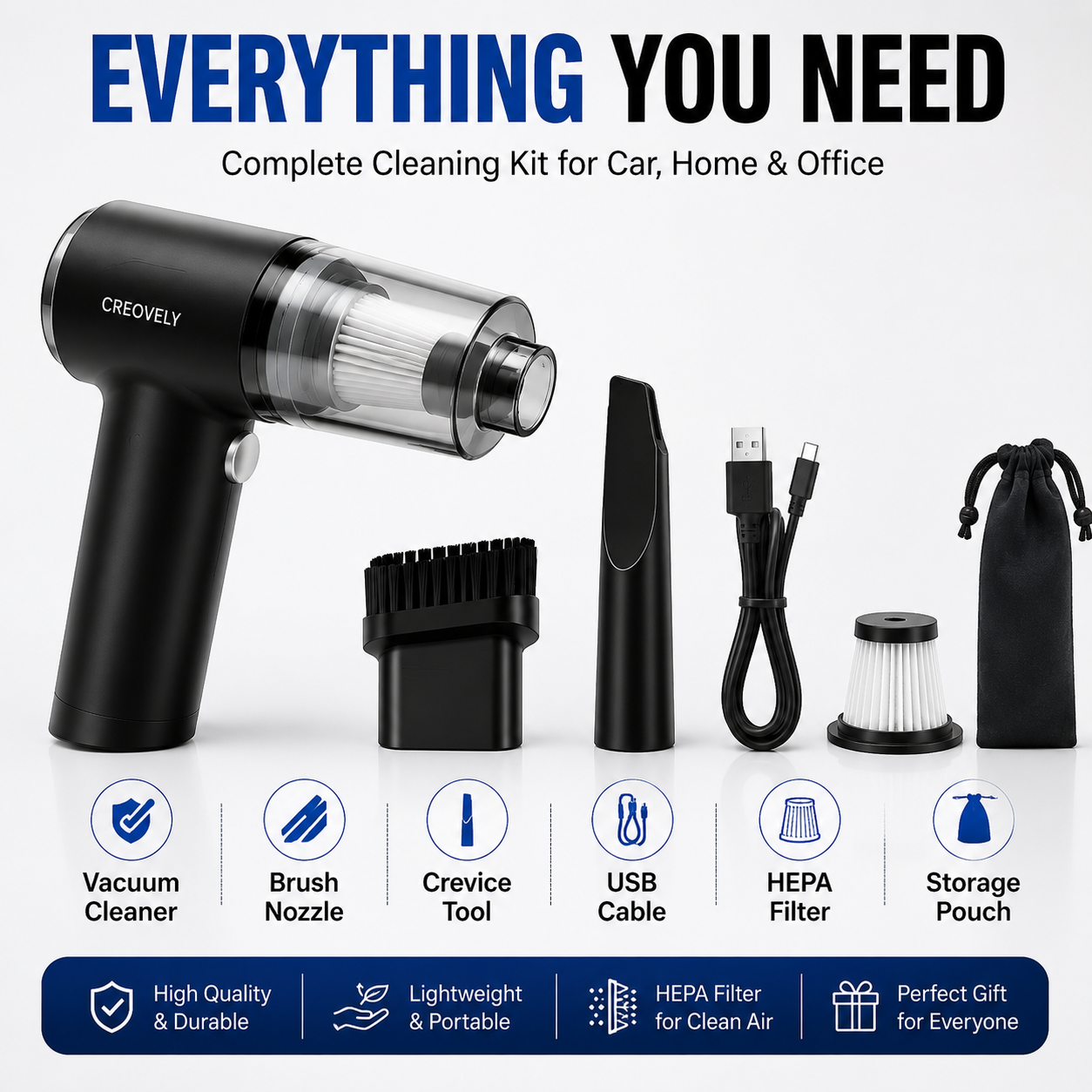 Creovely™ 3-in-1 TurboVac Pro