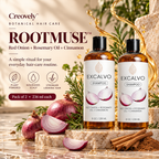Creovely RootMuse™ Botanical Hair Cleanse — Red Onion, Rosemary & Cinnamon Shampoo | Pack of 2