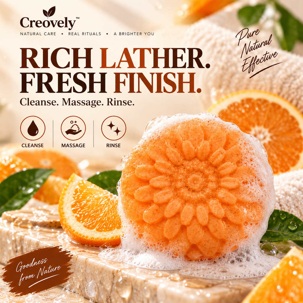Creovely Citrivelle™ Vitamin C Cleansing Bar — Flash Wash | Pack of 6