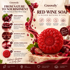 Creovely Rubivane™ Ruby Bath Ritual — Redwine Soap | Pack of 6